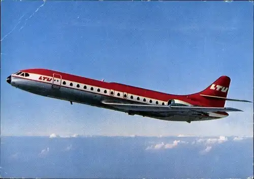 Ak Deutsches Passagierflugzeug der LTU, Caravelle SE 210 10 R