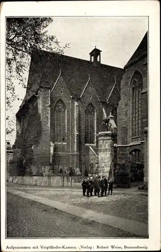 Ak Braunschweig in Niedersachsen, Ägidienhalle und Vaterländisches Museum