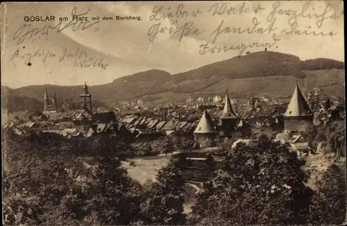 Ak Goslar am Harz, Panorama, Steinberg