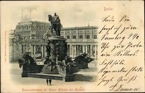 Ak Berlin Mitte, Nationaldenkmal für Kaiser Wilhelm den Großen