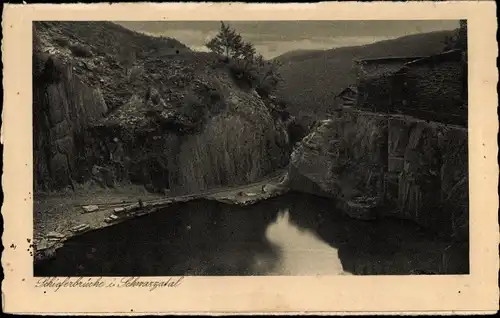 Ak Bad Blankenburg in Thüringen, Schwarzatal, Schieferbrüche