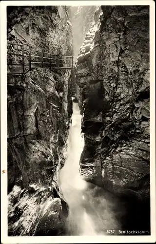 Ak Obertiefenbach Tiefenbach Oberstdorf im Oberallgäu, Breitachklamm