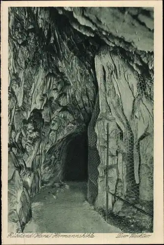 Ak Rübeland Oberharz am Brocken, Hermannshöhle, Der Wächter