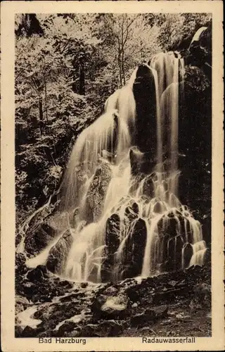 Ak Bad Harzburg am Harz, Radauwasserfall