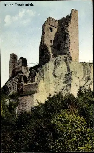 Ak Königswinter am Rhein, Drachenfels, Ruine