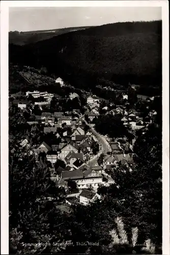 Ak Sitzendorf in Thüringen, Blick über die Stadt