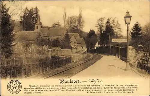 Ak Waulsort Hastière Wallonien Namur, Die Kirche