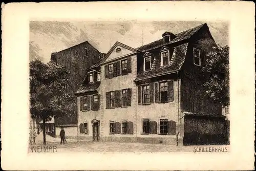 Ak Weimar in Thüringen, Schillerhaus