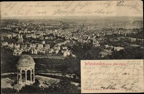 Ak Wiesbaden in Hessen, Blick vom Neroberg