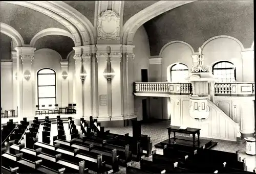 Ak Berlin Mitte, Französische Friedrichstadtkirche, Innenansicht