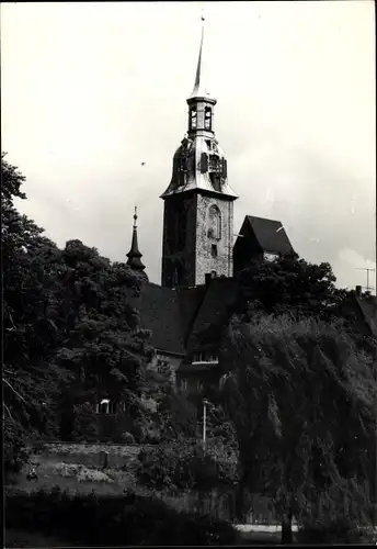 Foto Ak Freiberg in Sachsen, Blick auf die Kirche