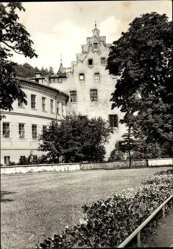 Ak Meiningen in Thüringen, Schloss Elisabethenburg, Bibrasbau, Rundbau