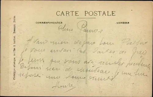 Ak Gray Haute Saone, Das Theater