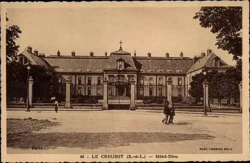 Ak Le Creusot Saone et Loire, Hotel-Dieu