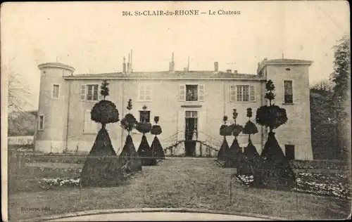 Ak Saint-Clair-du-Rhône Isère, Chateau