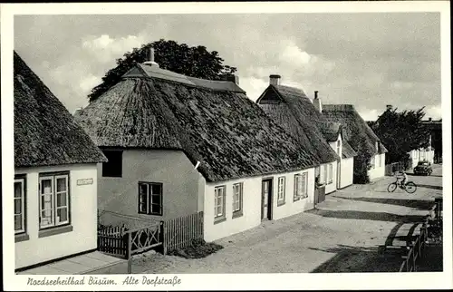 Ak Nordseebad Büsum, Dorfstraße, Häuser