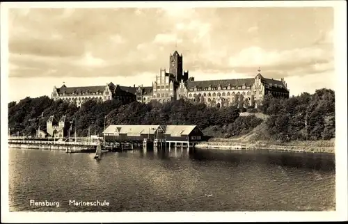 Ak Flensburg in Schleswig Holstein, Marineschule