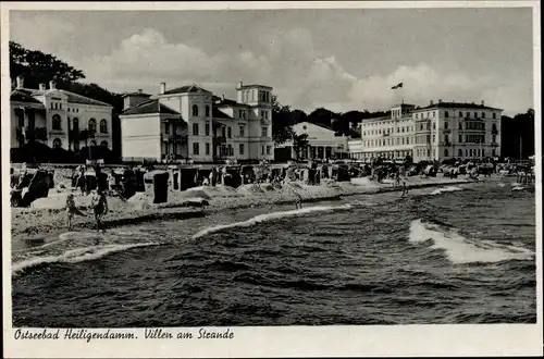 Ak Seebad Heiligendamm Bad Doberan, Villen am Strande