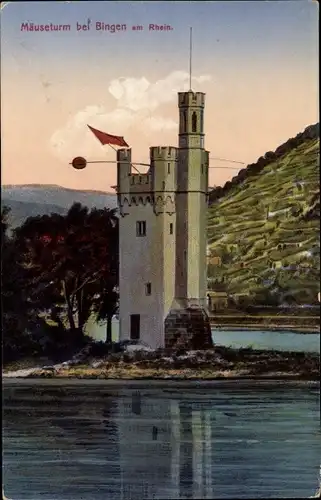 Ak Bingerbrück Bingen am Rhein, Mäuseturm