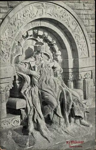 Ak Steinthaleben Kyffhäuserland in Thüringen, Kyffhäuser, Barbarosa