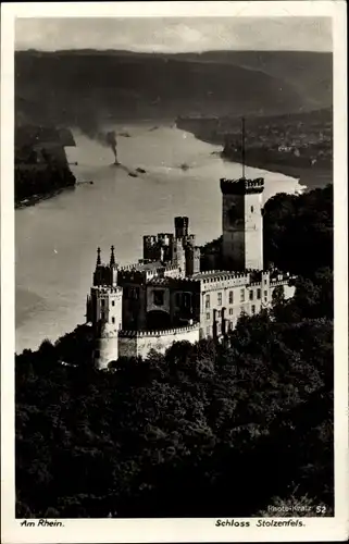 Ak Koblenz, Blick auf das Schloss Stolzenfels