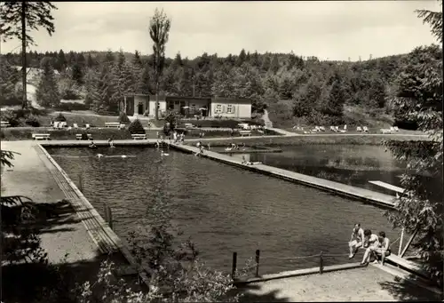 Ak Elend Oberharz am Brocken, Waldfreibad