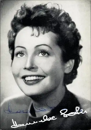 Ak Schauspielerin Hannelore Schroth, Portrait, Autogramm