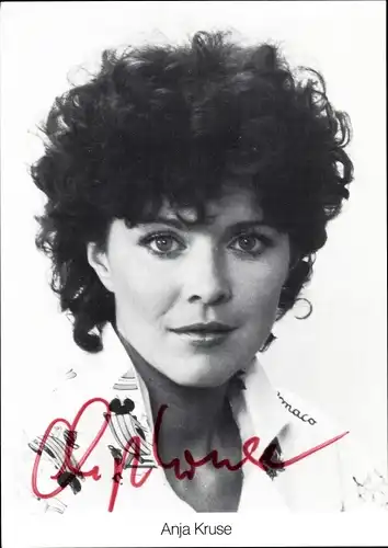 Ak Schauspielerin Anja Kruse, Portrait, Autogramm
