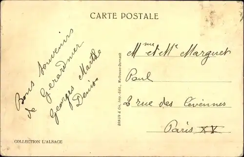 Ak Le Hohneck Lothringen Vogesen