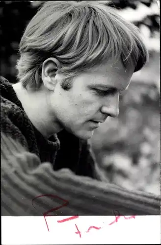 Foto Schauspieler Peter Fricke, Profilansicht, Autogramm