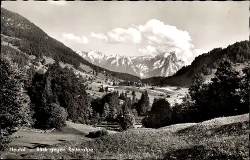 Ak Unken in Salzburg, Heutal, Blick gegen Reiteralpe, Panorama