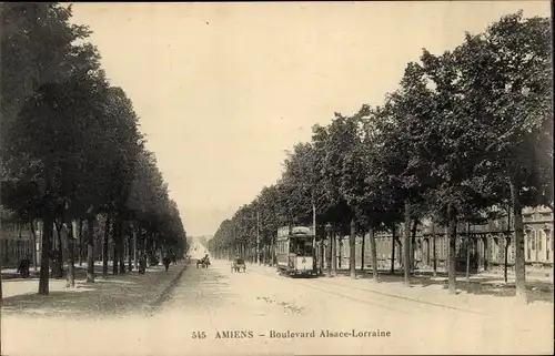 Ak Amiens Somme, Boulevard Alsace Lorraine