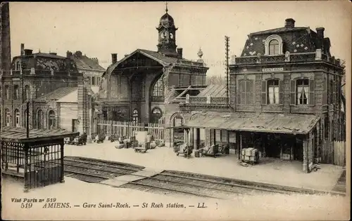 Ak Amiens Somme, Gare Saint Roch