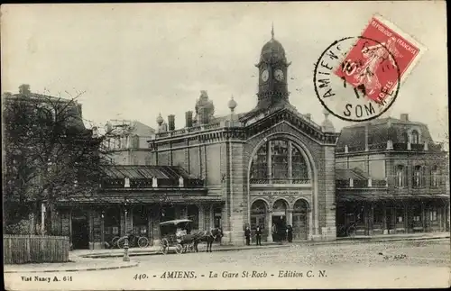 Ak Amiens Somme, Bahnhof Saint Roch