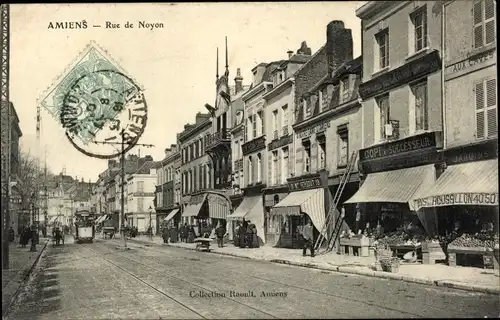 Ak Amiens Somme, Rue de Noyon