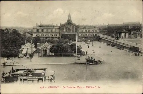 Ak Amiens Somme, Gare du Nord