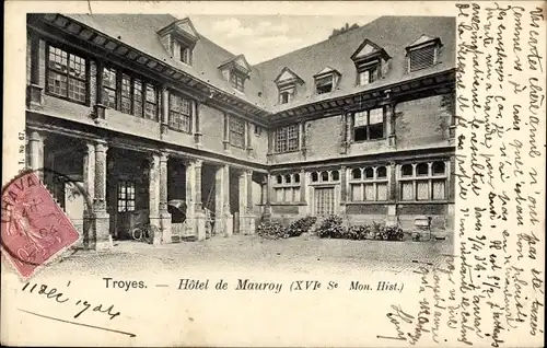 Ak Troyes Aube, Hotel de Mauroy