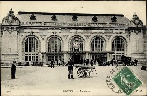 Ak Troyes Aube, La Gare