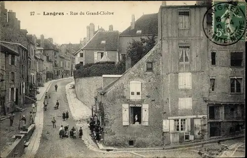 Ak Langres Haute Marne, Rue du Grand Cloitre