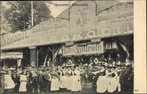Ak Hannover in Niedersachsen, Schützenfest, Bierrhalle Krokodil