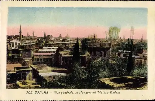 Ak Damaskus Damaskus Syrien, Gesamtansicht, Meidau-Kadem-Erweiterung
