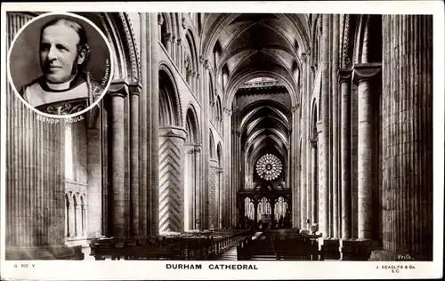 Ak Durham Nordostengland, Kathedrale, Bishop Roule