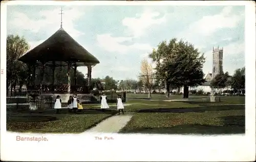 Ak Barnstaple Devon England, Der Park