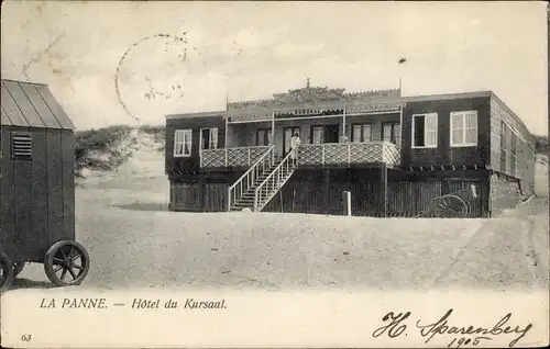 Ak La Panne De Panne Westflandern, Hotel du Kursaal