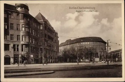 Ak Berlin Charlottenburg, Augusta Victoria Platz, Schuhwarenhandlung