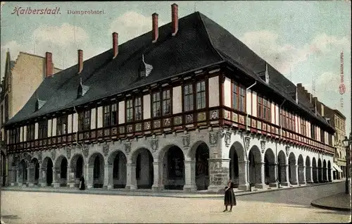 Ak Halberstadt, Domprobstei, Mädchen