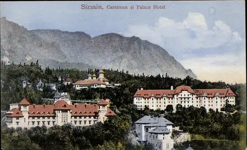 Ak Sinaia Rumänien, Caraiman si Palace Hotel