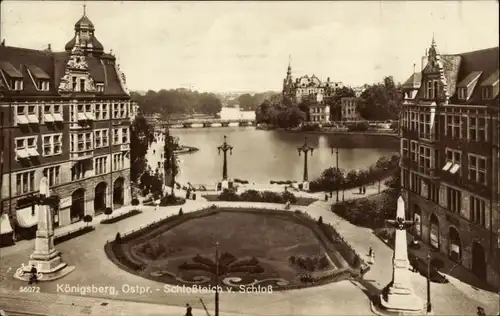 Ak Kaliningrad Königsberg Ostpreußen, Schlossteich, Schloss