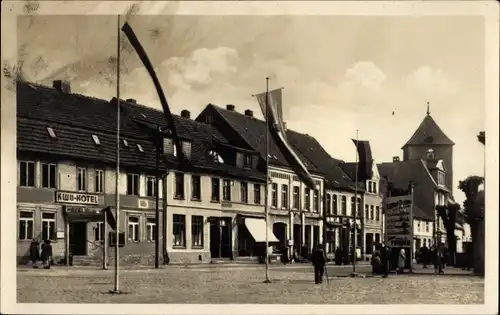 Ak Grevesmühlen in Mecklenburg, Markt, Hotel