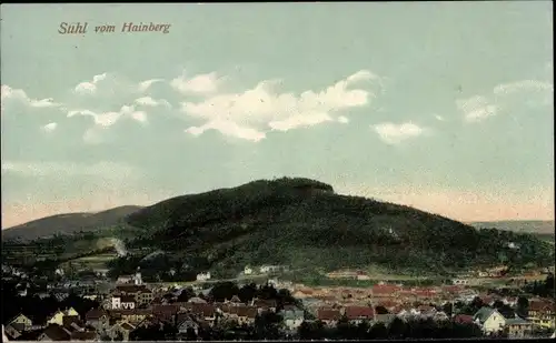 Ak Suhl in Thüringen, Blick vom Hainberg